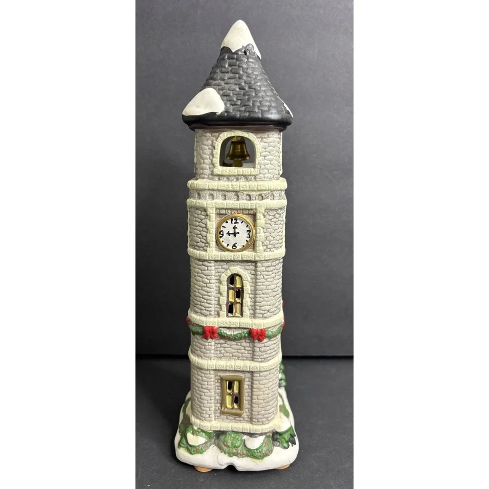 St Nicholas Square Clocktower Christmas Village in Box NO LIGHT